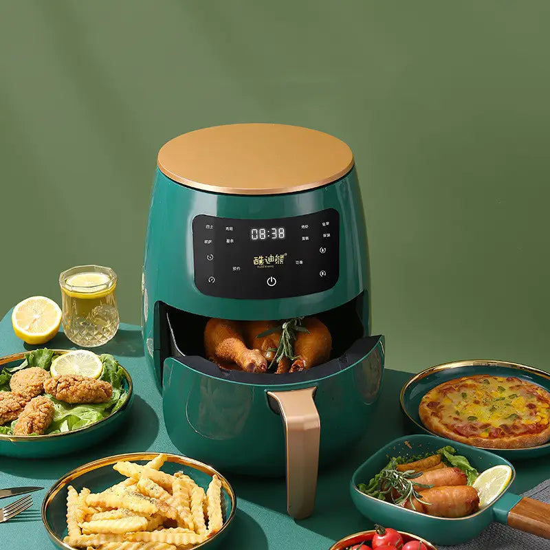 4.5L Smart Touch Air Fryer – Oil-Free Cooking Anti-Dry Protection 1400W Power for 4–5 People