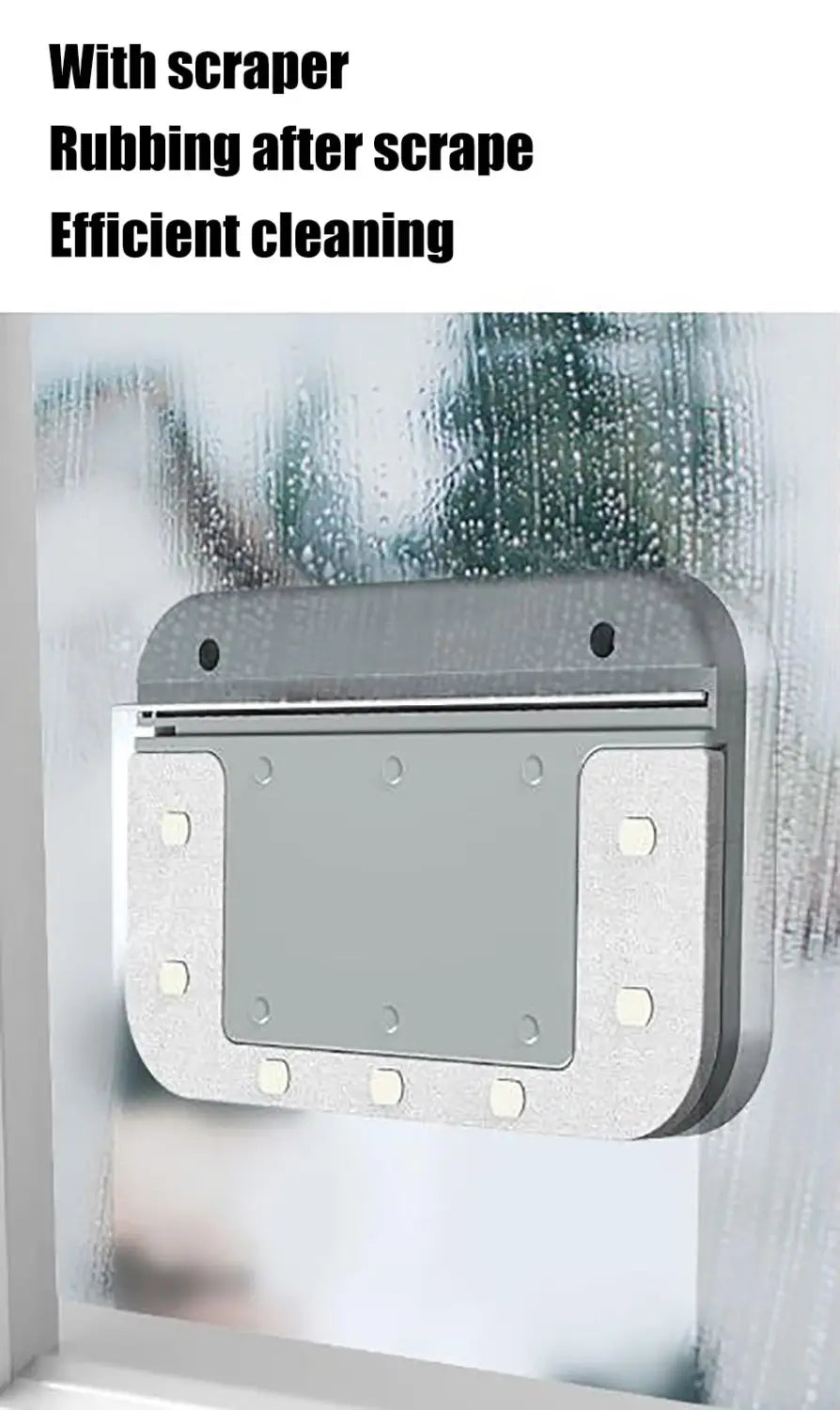 Magnetic Double-Sided Window Cleaner for Glass Surfaces