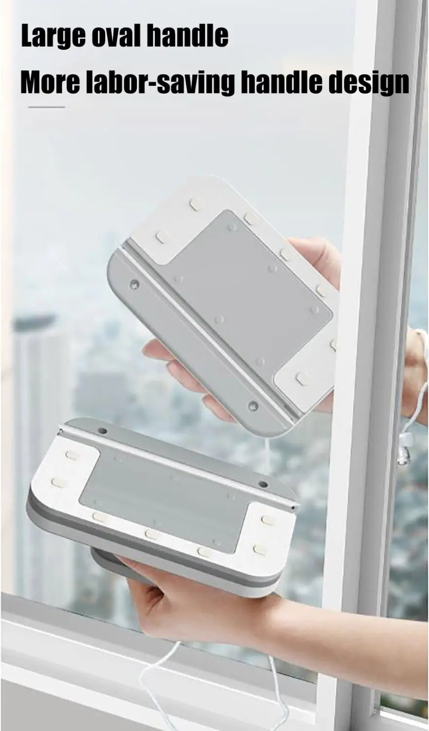 Magnetic Double-Sided Window Cleaner for Glass Surfaces