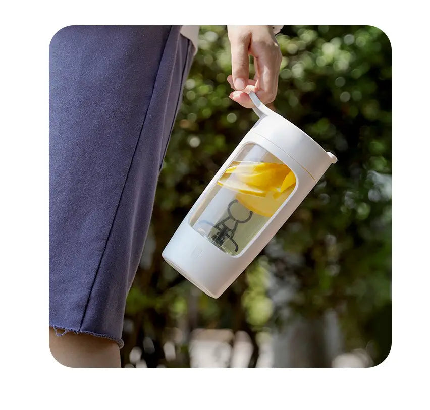 Portable Automatic Juice Blender – USB Rechargeable Smoothie Cup (650ml) | Compact & Powerful for Travel Office & Gym