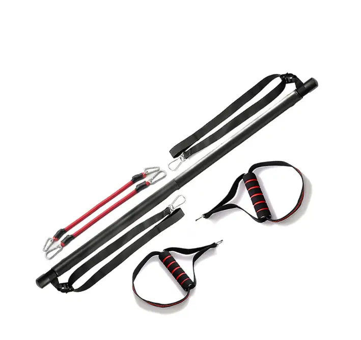Portable Pilates Bar Kit with Resistance Bands for Full Body