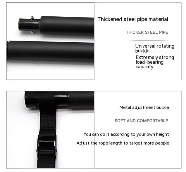 Portable Pilates Bar Kit with Resistance Bands for Full Body