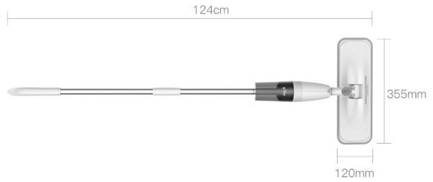 Xiaomi Deerma 360° Rotating Spray Mop with Carbon Fiber Handle and 350ml Water Tank