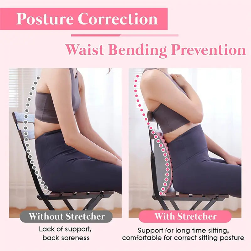 Back Stretcher Pillow Neck Lumbar Support Massager For Neck Waist Back Sciatica Herniated Disc Pain Relief Massage