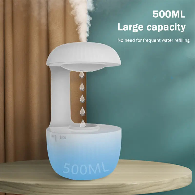 Anti-Gravity Cool Mist Humidifier – Levitating Water Drop Design