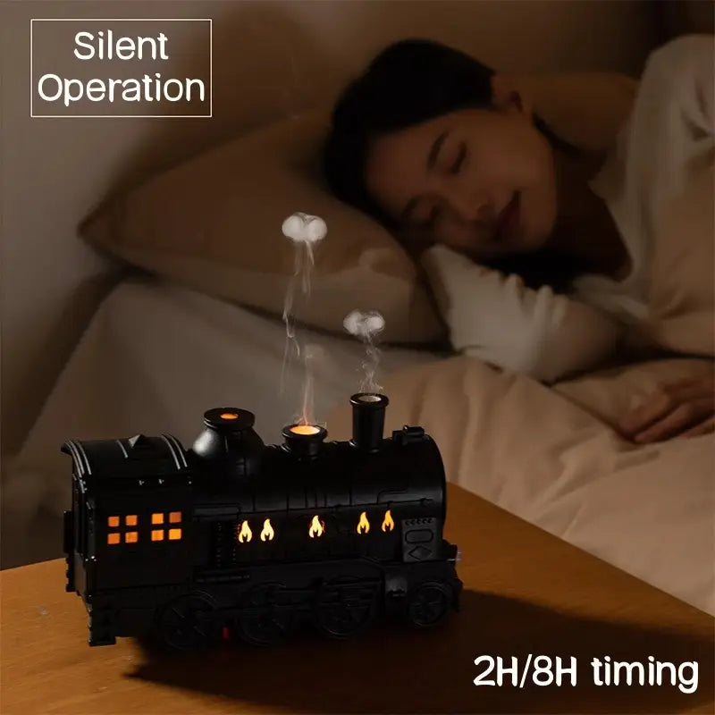 Train Shape Diffuser – Double Spray Ultrasonic Humidifier with LED