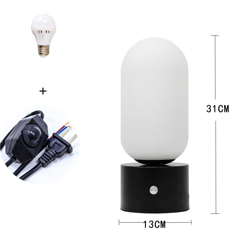 Nordic Touch LED Bedside Lamp – Romantic Round Light