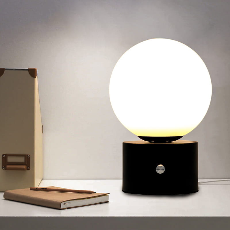 Nordic Touch LED Bedside Lamp – Romantic Round Light
