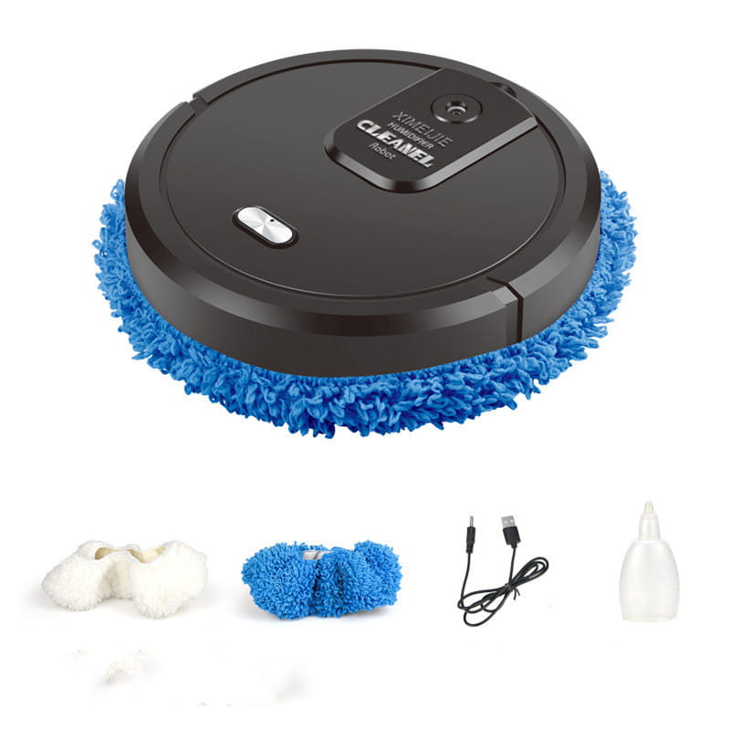 Smart 3-in-1 Automatic Sweeping Robot – Wet & Dry Mopping Humidifier USB Rechargeable