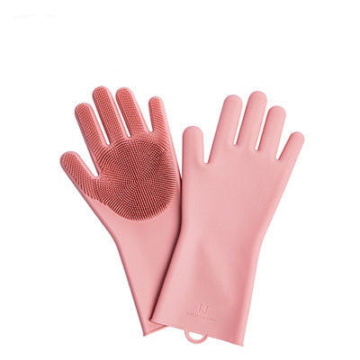 Silicone Dishwashing Gloves – Thickened Anti-Slip Heat-Resistant Cleaning Gloves
