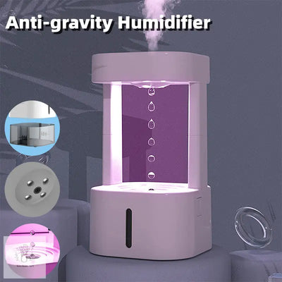 Anti-Gravity Water Drop Humidifier – 580ML Cool Mist for Home & Office - Kitcihin Art