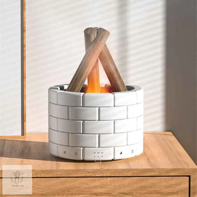 Flame Effect Aroma Diffuser – Touch-Controlled Bedroom Humidifier - Kitcihin Art