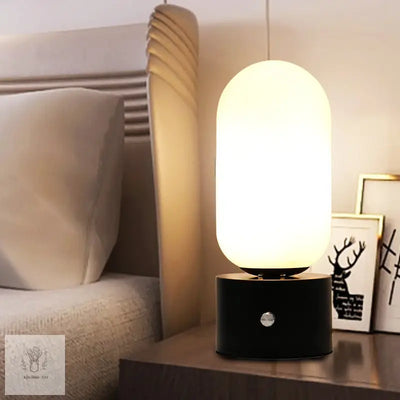 Nordic Touch LED Bedside Lamp – Romantic Round Light - Kitcihin Art