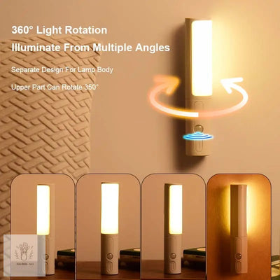 Smart Motion Sensor LED Night Light – Rechargeable - Kitcihin Art
